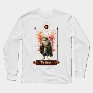 "The Hermit" Frog Tarot Card Long Sleeve T-Shirt